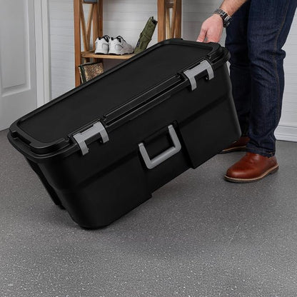 Sterilite 3 Pack Wheeled Footlocker, 22 Gallon Plastic Storage Container - Image 8