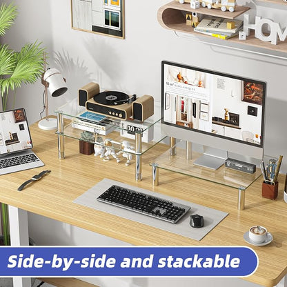Simple Trending 2 Pack Computer Monitor Riser - Image 2
