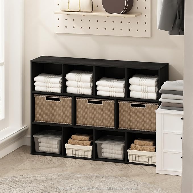 Furinno Reed Closet Organizers and Storage, 11-Cube Closet Organizer, Open by Furinno-FitsYourSpaceFitsYourBudget