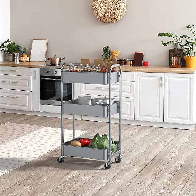 MAX Houser 3-Tier Rolling Utility Cart - Image 8
