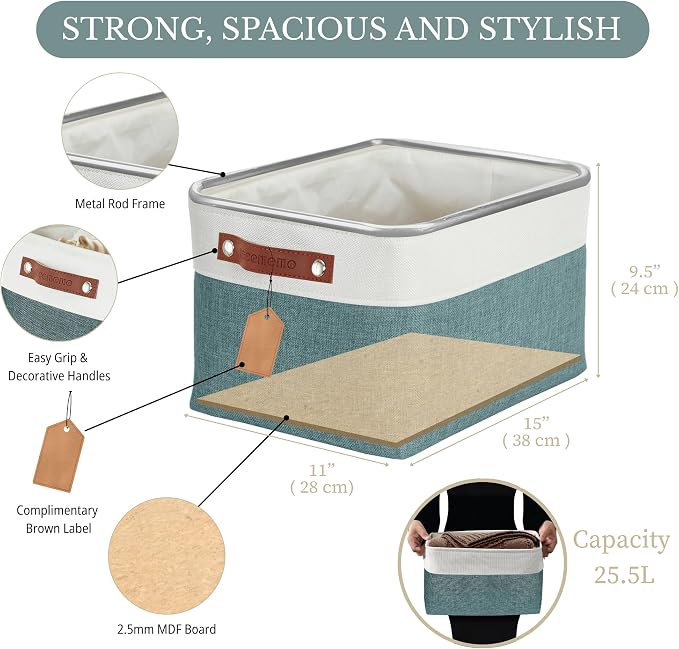 DECOMOMO Storage Baskets for Shelves - Image 4