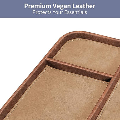 SITHON Valet Tray Trendy Organizer, Premium PU Leather Stylish and Organized - Image 6