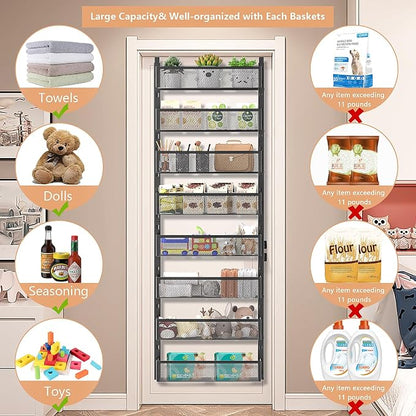 8-Tier Over The Door Pantry Organizer - Image 6