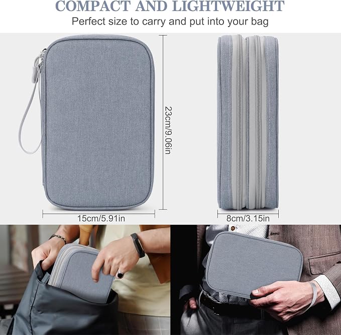 FYY Electronic Organizer, Large Travel Cable Organizer Bag Pouch Electronic - Image 2