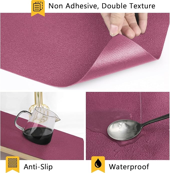 WochiTV Shelf Liner for Cabinets, Drawer Non Adhesive Non Slip Foam Mat for - Image 4