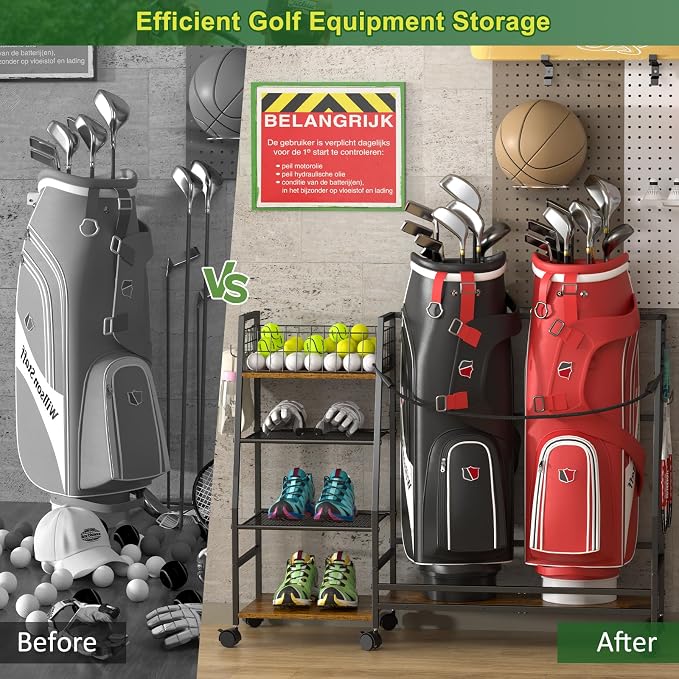 Golf Bag Storage Rack for Garage - Image 3