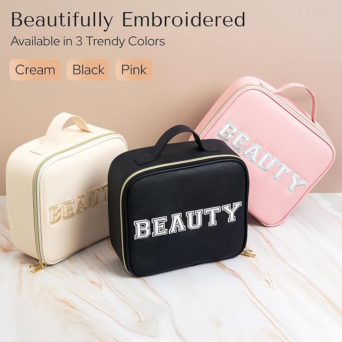 Makeup Bag with LED Mirror – Travel Cosmetic Organizer with Lighted Mirror - Image 8