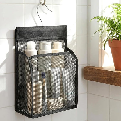 Mesh Shower Caddy Hanging, Transparent Rotating Hanging Mesh Bath Baskets - Image 2