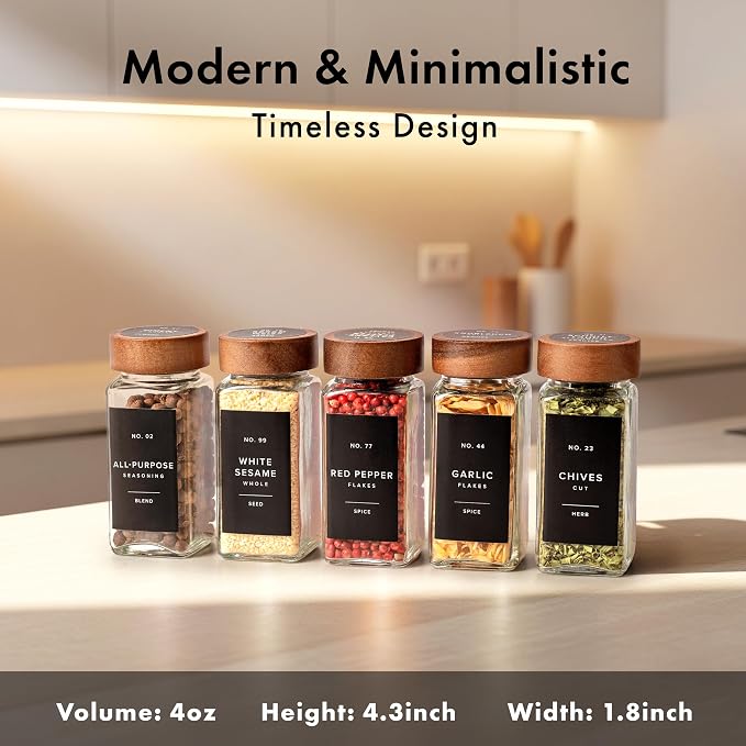EDELHAUS® Square Spice Jars - Image 2