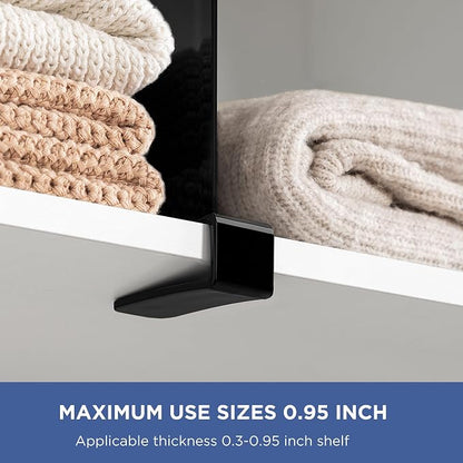 HBlife 6 Black Shelf Dividers, Vertical Purse Organizer - Image 7