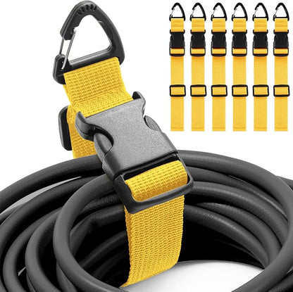 6 Pack 17 Inch Adjustable Extension Cord Holder Organizer by Wowangce