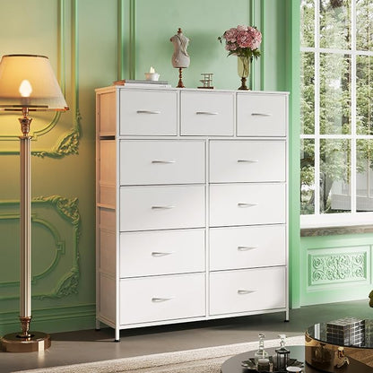 WLIVE Tall Dresser for Bedroom, 11 Drawer Chest of Drawers, Tall high-capacity - Image 2