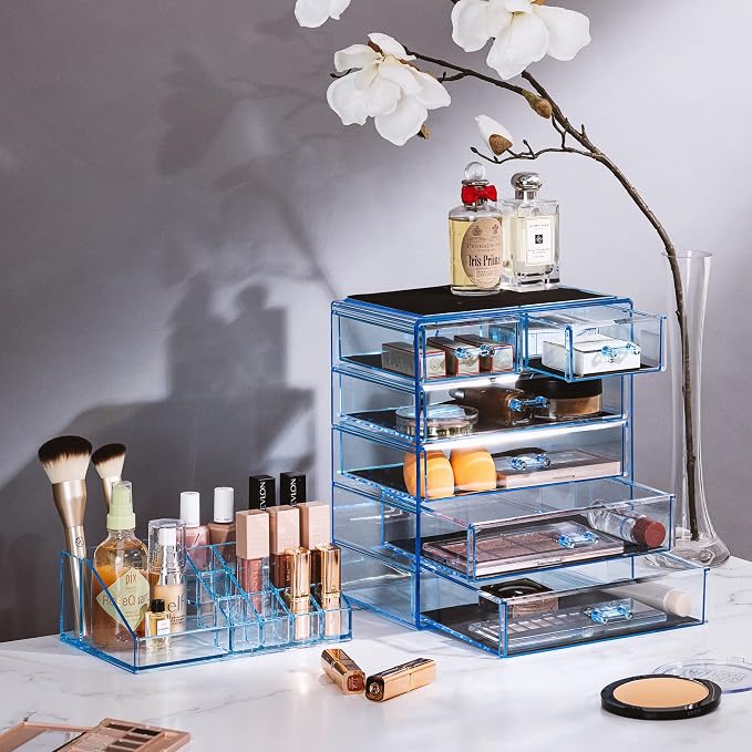 Sorbus Clear Cosmetic Makeup Organizer - Image 3