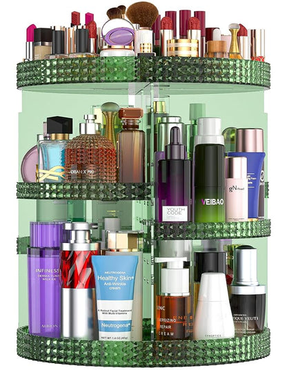 360 Degree Rotating Makeup Organizer by HEMTROY
