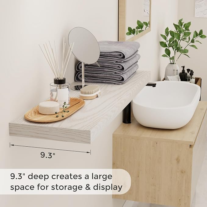 Floating Shelves 48 Inch Long, 9.3 Inch Deep Floating Shelf - Image 4
