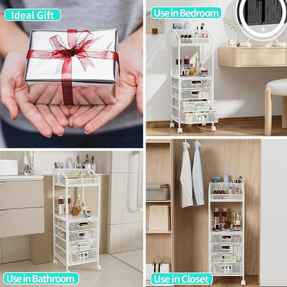 HapiRm Makeup Organizer Storage Cart - Image 8