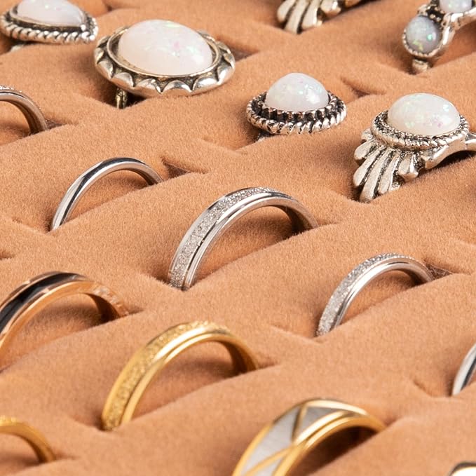 Frebeauty Ring Organizer Tray 100 Slots Ring Holder - Image 5