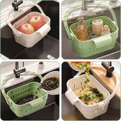 Foldable Hanging Sink Drain Basket, Space Saving Colander - Image 6