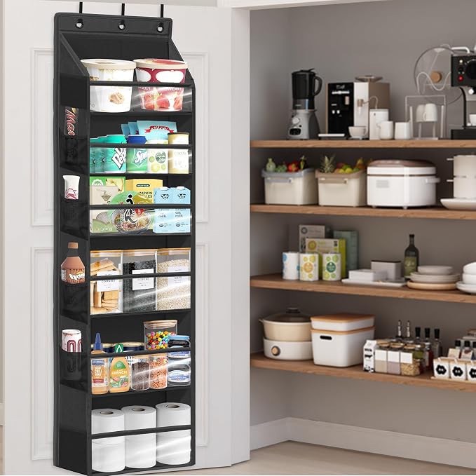 Over Door Organizer with 6 Extra Large Pockets 12 Side Pockets, Hanging Storage - Image 8