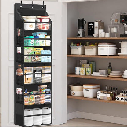 Over Door Organizer with 6 Extra Large Pockets 12 Side Pockets, Hanging Storage - Image 8
