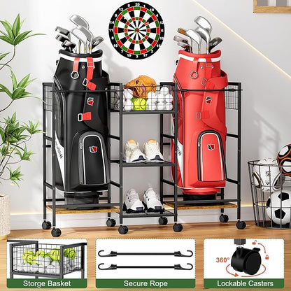 Golf Bag Storage Rack for Garage - Image 2