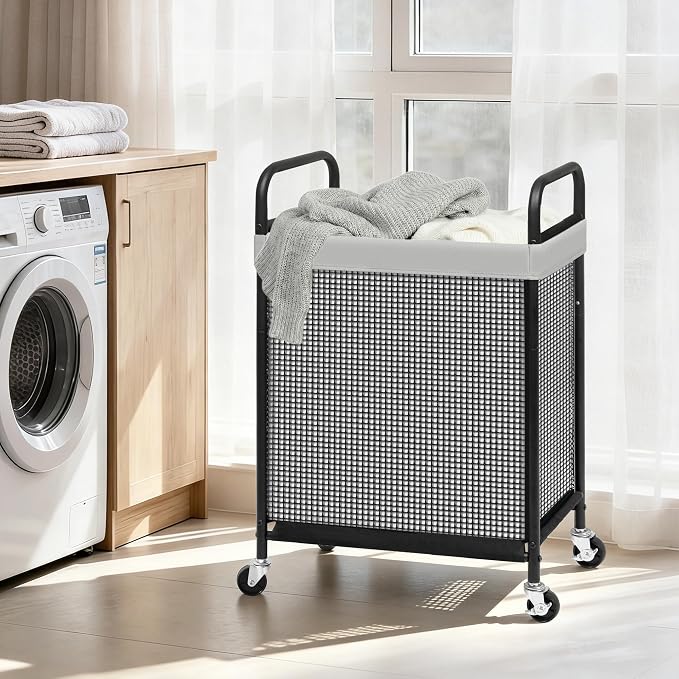 STORAGE MANIAC Rolling Laundry Hamper - Image 2