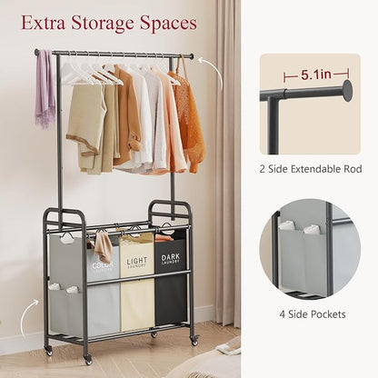 Tajsoon Laundry Sorter Cart - Image 4