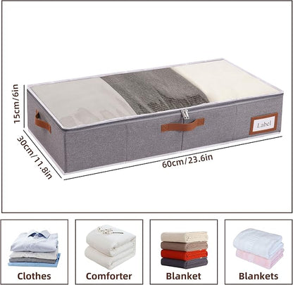 Yawinhe Under Bed Storage, 4 Pack Closet Organizers, Collapsible Container Bags - Image 6