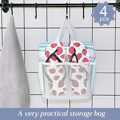 Hillban 4 Pcs Mesh Shower Caddy Portable Shower Caddy - Image 4
