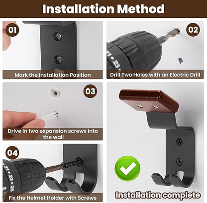 Motorcycle Helmet Holder Wall Mount - Image 4