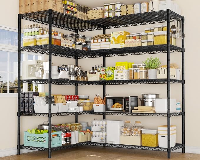 PrimeZone 5 Tier 72" W x 16''D x 76''H Metal Storage Wire Shelves - Image 2