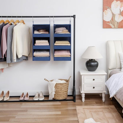 GRANNY SAYS 3-Shelf Closet Organizers and Storage, Foldable Hanging Closet - Image 2