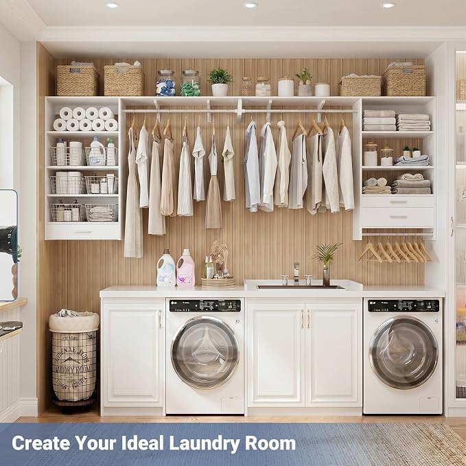 Armocity 60" Wall Mounted Laundry Room Organization - Image 8