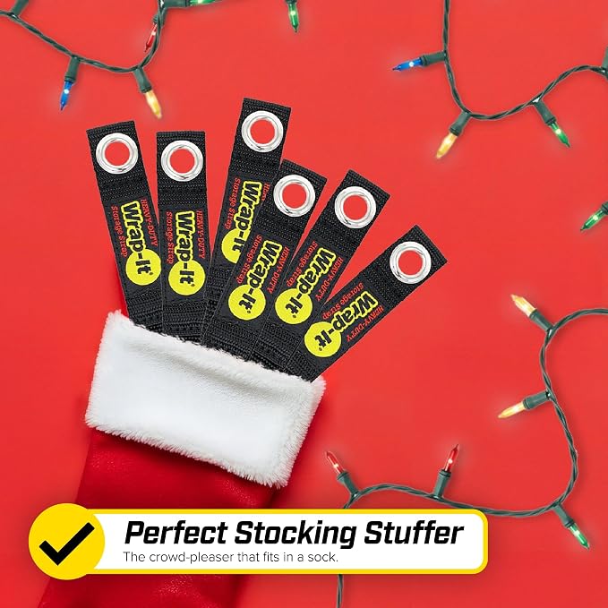 Heavy-Duty Wrap-It Storage Straps, 7-inch - Image 7