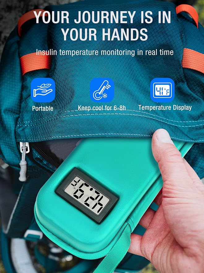 Insulin Cooler Travel Case TSA Approved, Temperature Display Insulin TravelCase - Image 2