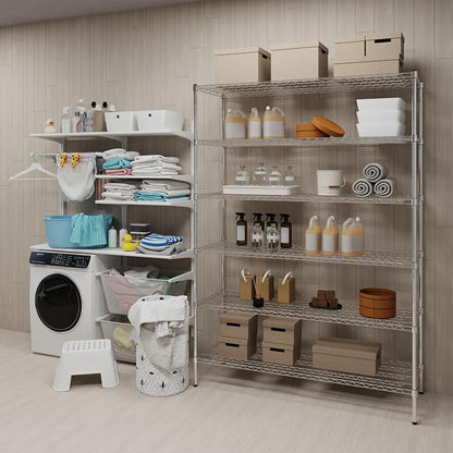 21" Deep x 60" Wide x 74" Height Wire Shelving Kit | 6-Tier | NSF Commercial - Image 2