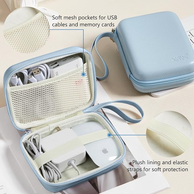 Charger Case for Macbook, Portable Tech Electronic Organizer Bag, Small Travel - Image 3