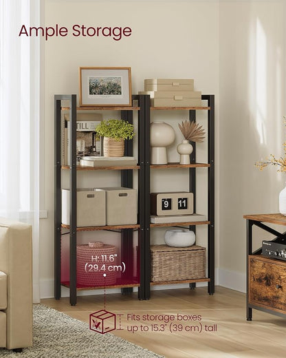 VASAGLE 4-Tier Bookshelf, Bookcase - Image 4