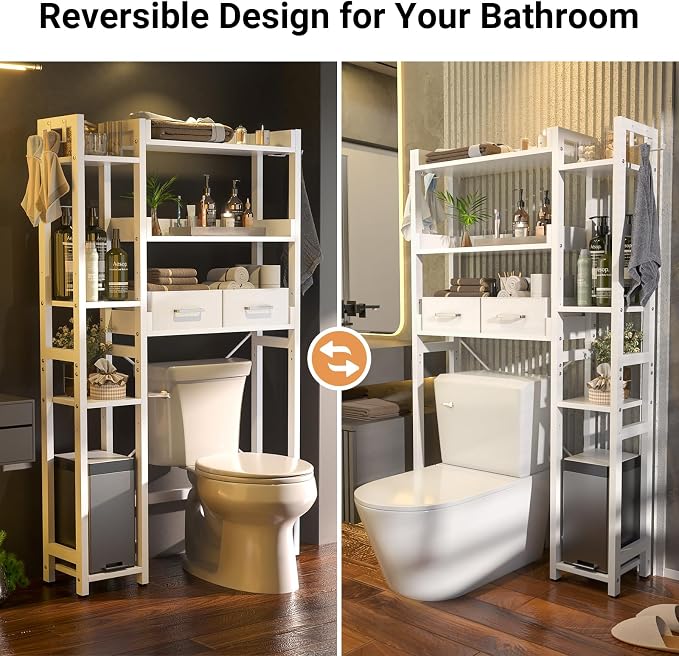 Over The Toilet Storage with 2 Drawers - Image 5
