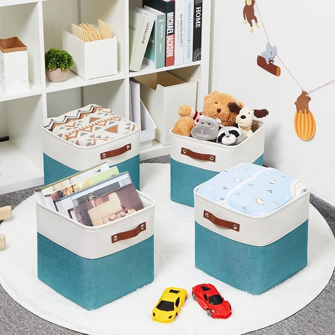 HNZIGE Fabric Storage Cube Bins Baskets - Image 3