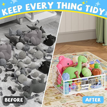 Kaiferty Indestructible Dog Toy basket, Small Toy Box - Image 5