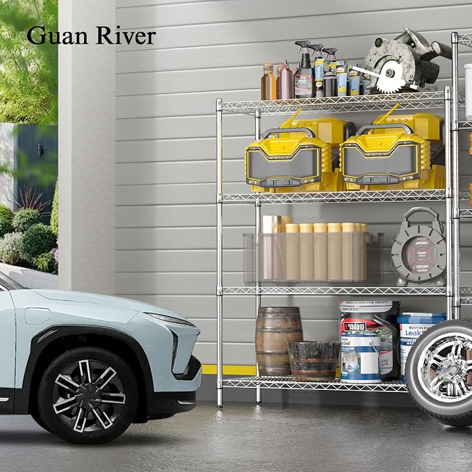 Guan River 4-Shelf Heavy Duty Wire Shelving, Metal Shelf, Sturdy and Durable - Image 2