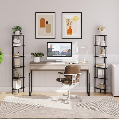 HOOBRO Corner Shelf Stand, Industrial 6-Tier Corner Bookshelf - Image 8
