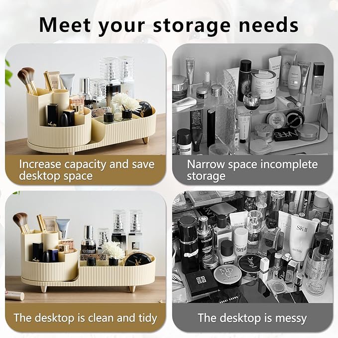 New 360 Rotating Makeup Organizer - Image 5