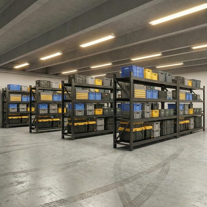 Heavy Duty Garage Shelving 59" W x 23" D x 67" H, 5000LBS Metal Shelving Unit - Image 8