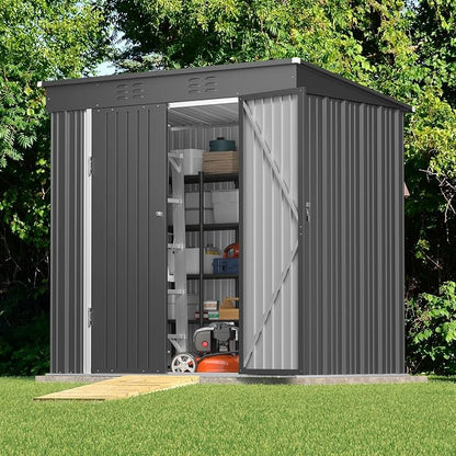 Gizoon 6' x 4' Outdoor Storage Shed - Image 2