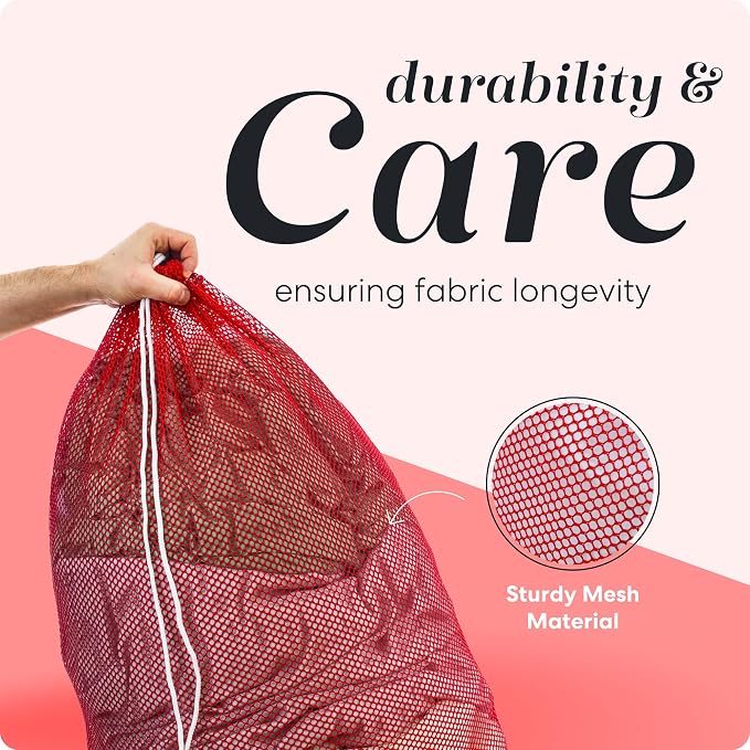 Handy Laundry Mesh XL Laundry Bags 2-Pack, 24 x 36 Inch Heavy Duty, Durable - Image 4