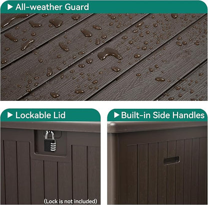 YITAHOME 260 Gallon Double-Wall Deck Box - Image 4