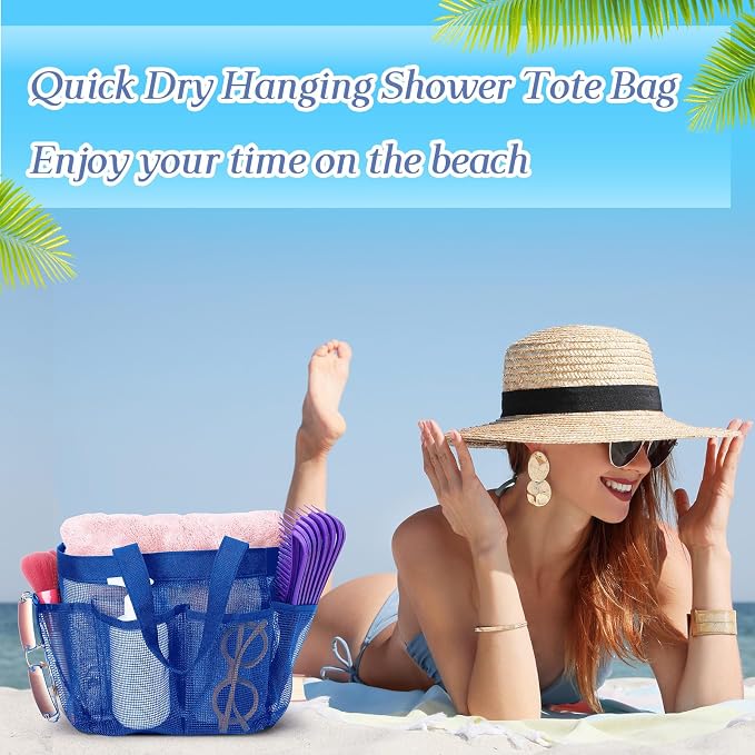 Hillban 4 Pcs Mesh Shower Caddy Portable Shower Caddy - Image 6