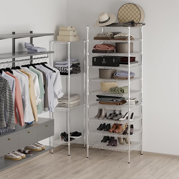 24" Deep x 30" Wide x 86" Height Wire Shelving Kit | 10-Tier | NSF Commercial - Image 5